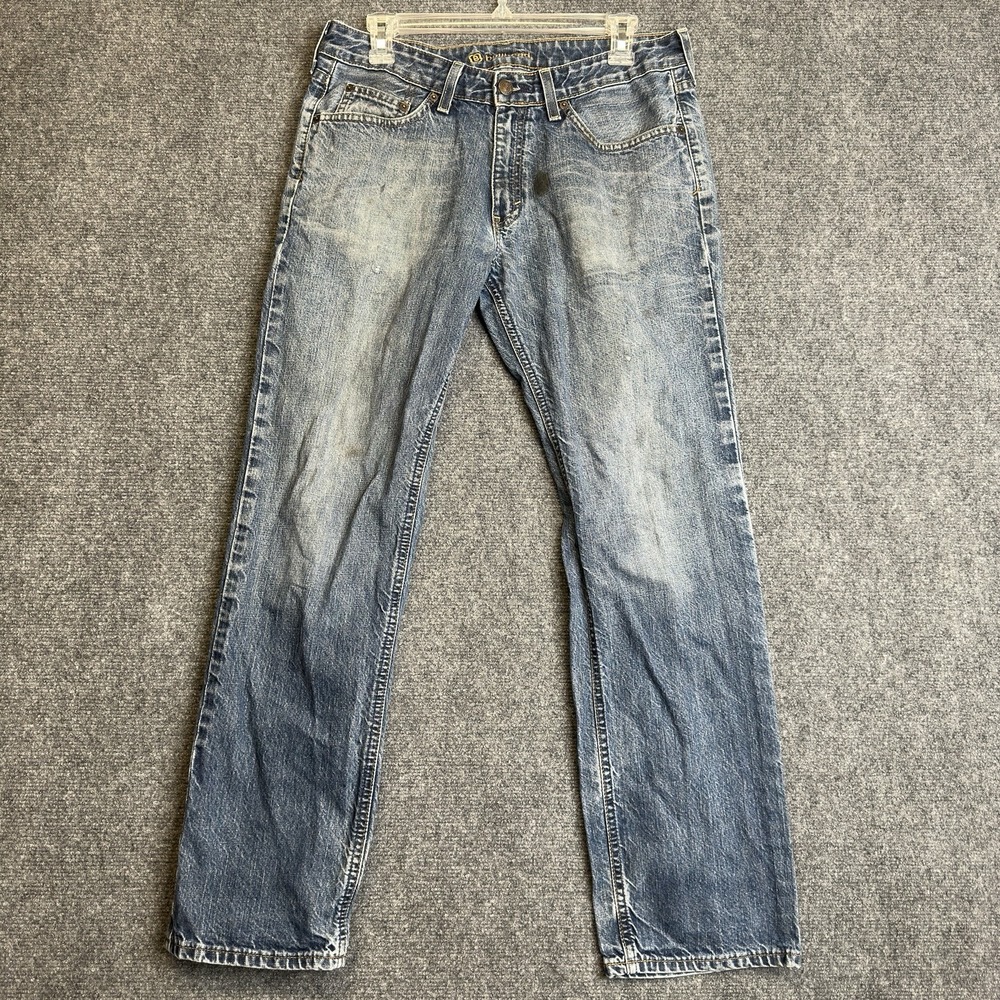 Bullhead Jeans Mens 31x30 Blue Denim Low Rise Slim Straight Leg Y2K 2000s Retro